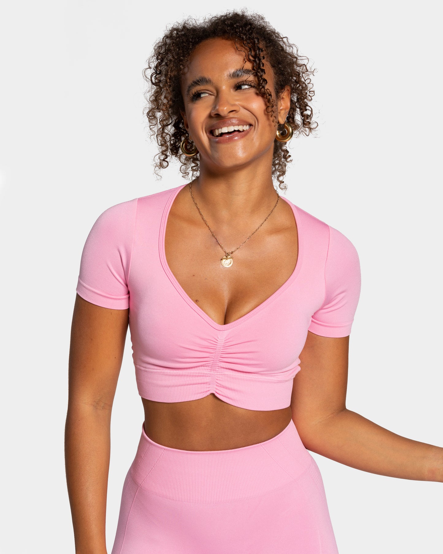 Focus Crop Top ‘Pink’