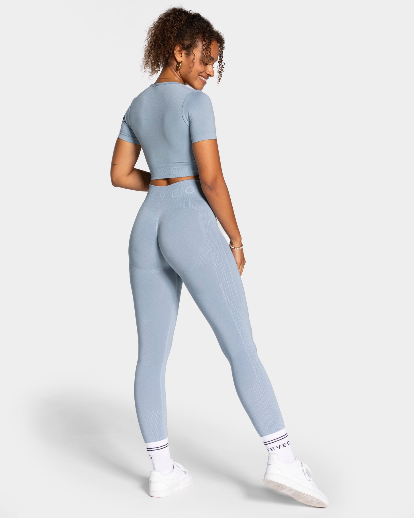 Focus Crop Top ‘Steel Blue’