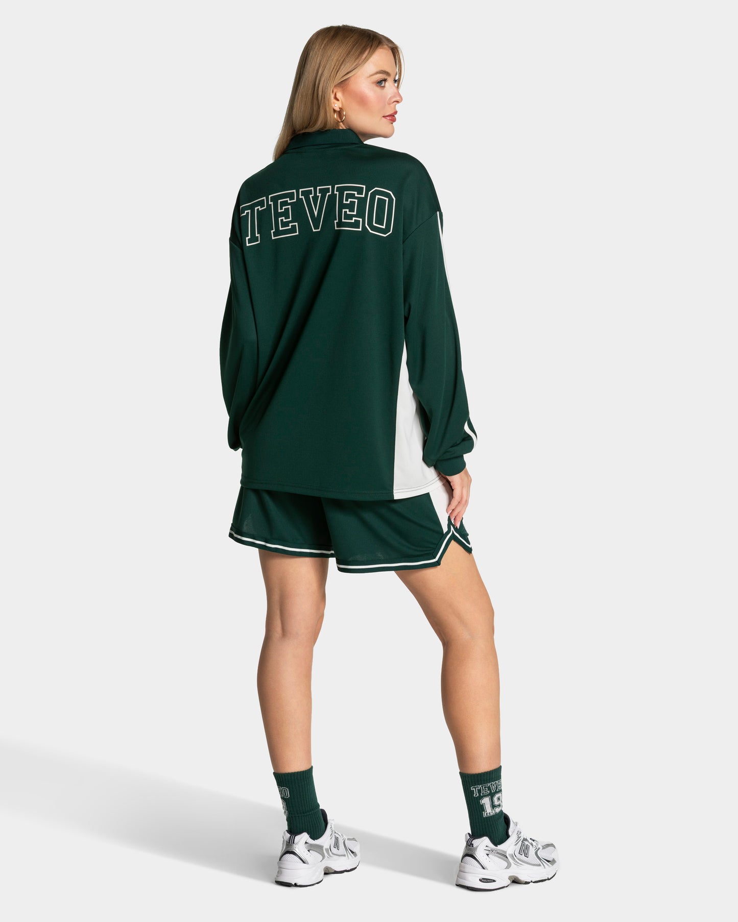 Football Polo Longsleeve ‘Dark Green’