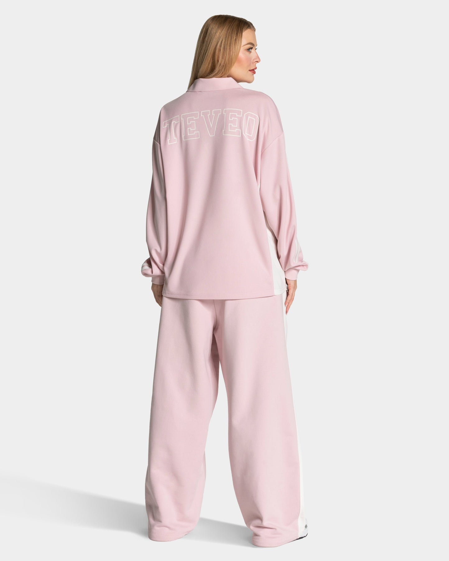 Football Polo Longsleeve ‘Light Pink’