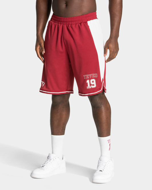 Football Shorts 9 Inch ‘Cranberry’