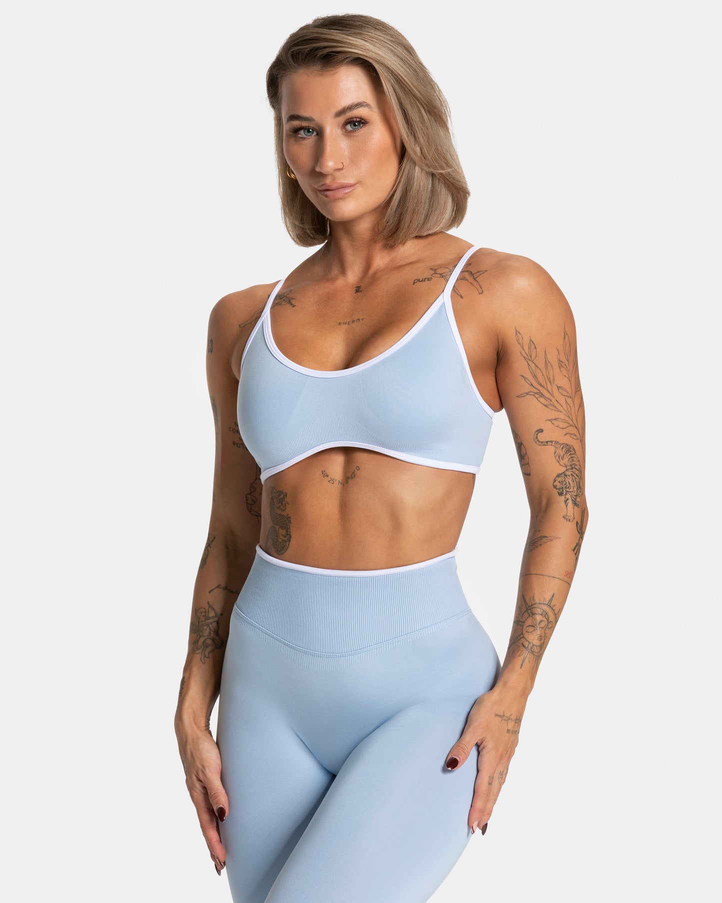 Reggiseno Contrastline "Blu baby"