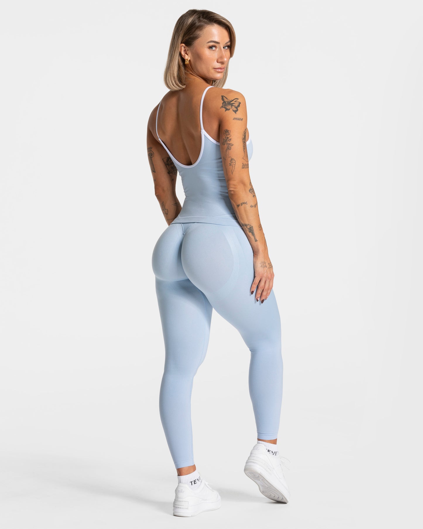 Top Contrastline Cami „Jasnoniebieski”