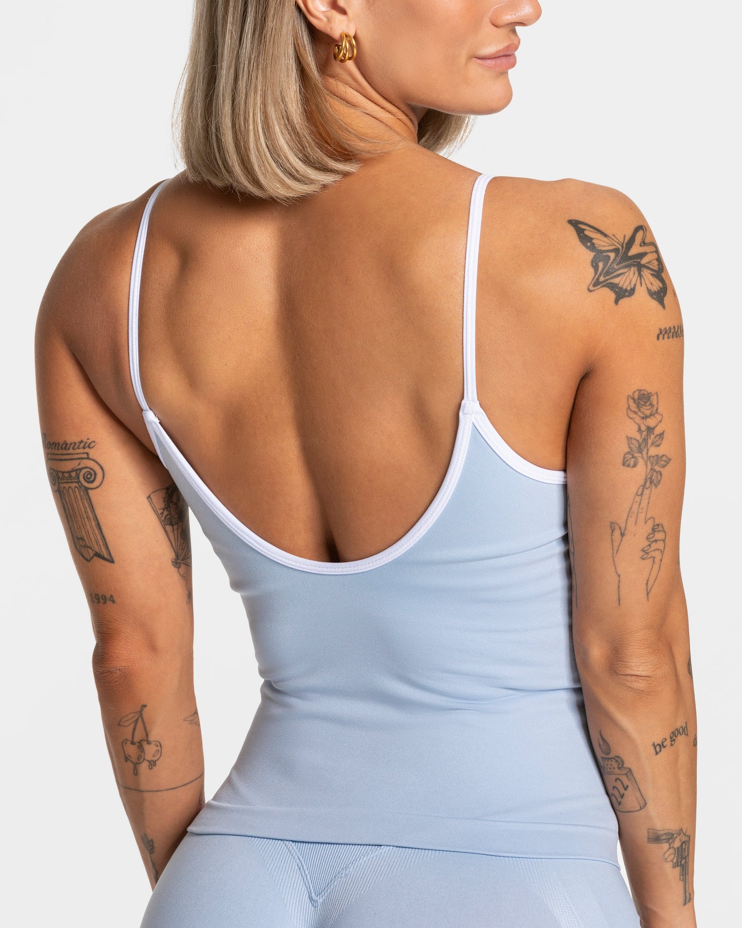 Top Contrastline Cami „Jasnoniebieski”
