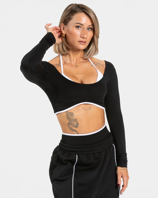 Contrastline Longsleeve ‘Black’