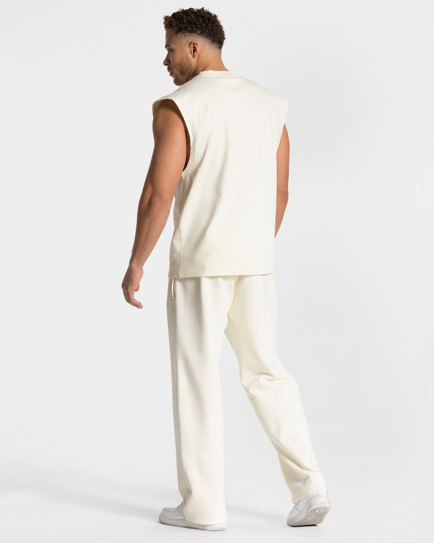 Contrastline Oversized Tank ‘Off White’