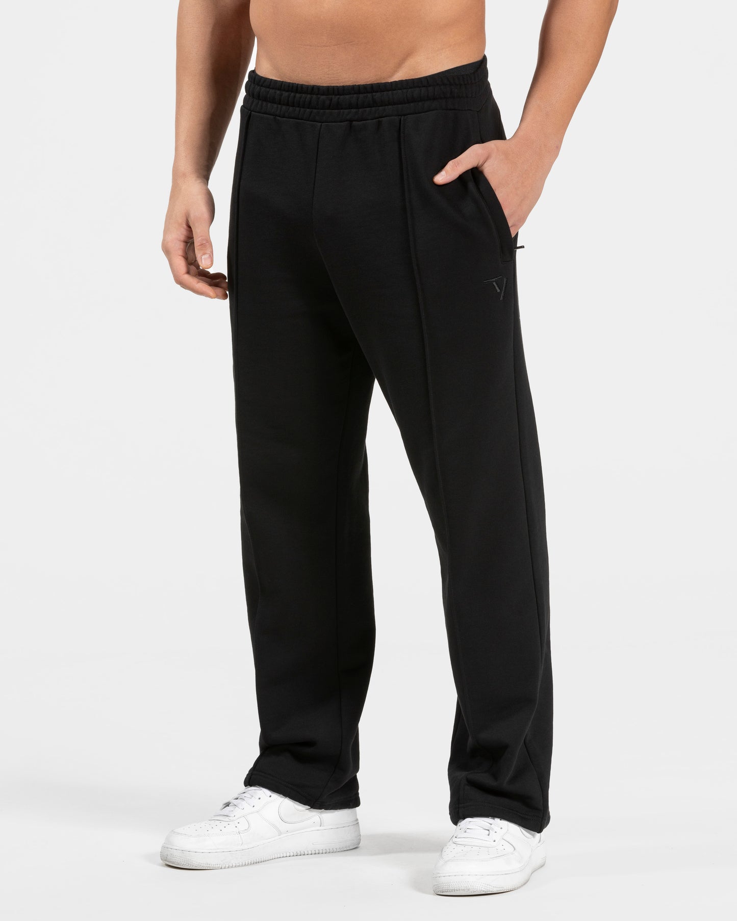 Contrastline Straight Leg Joggers ‘Black’