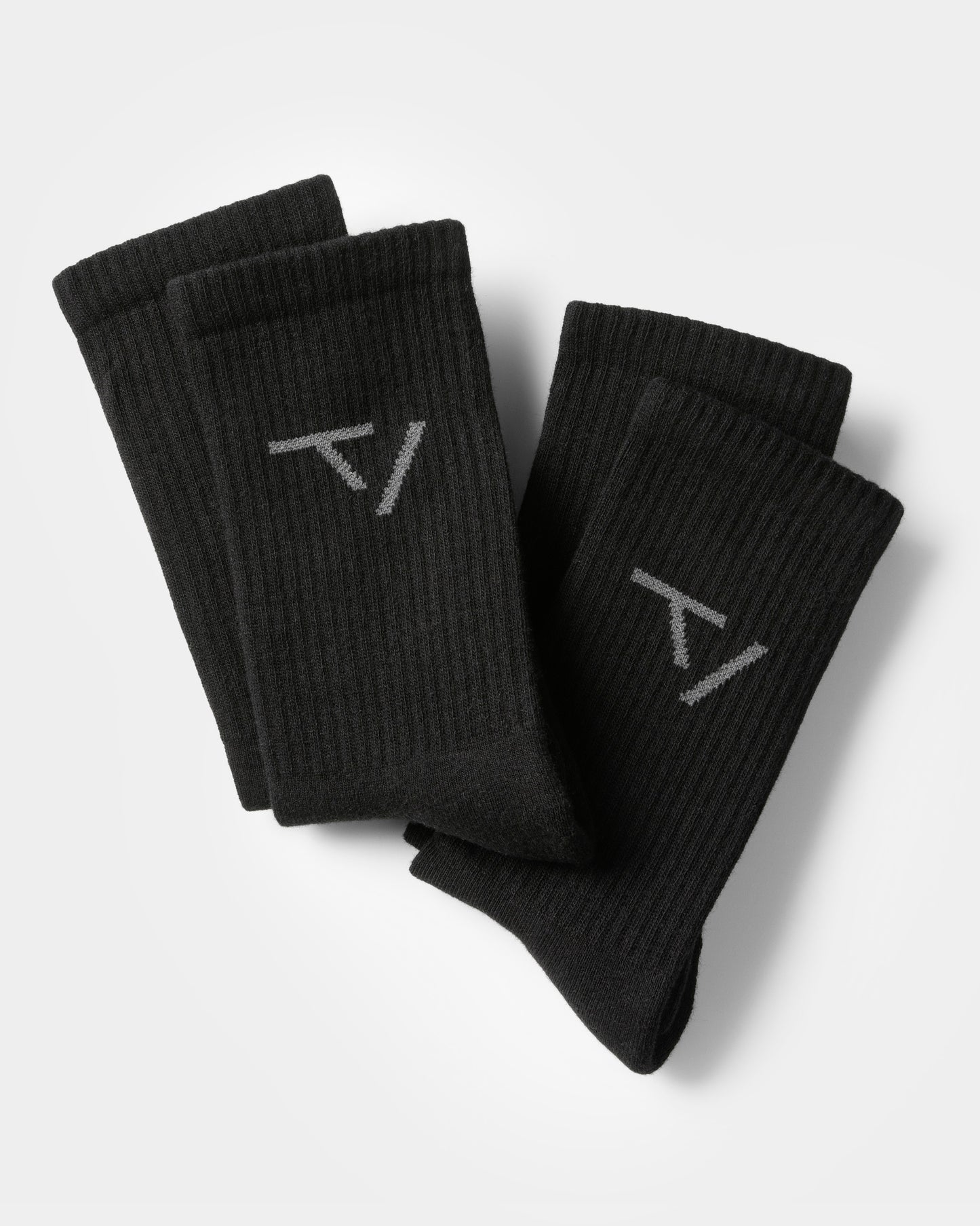 Contrastline TV Socks (2-Pack) ‘Black’