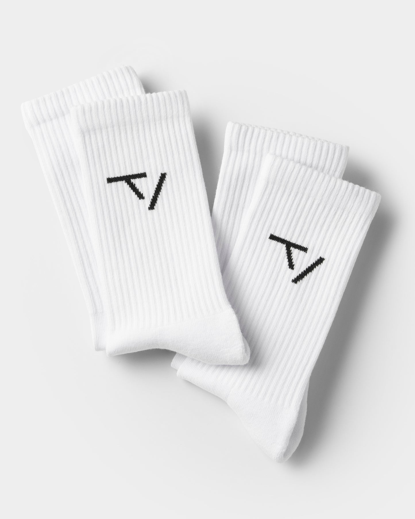 Contrastline TV Socks (2-Pack) ‘White’