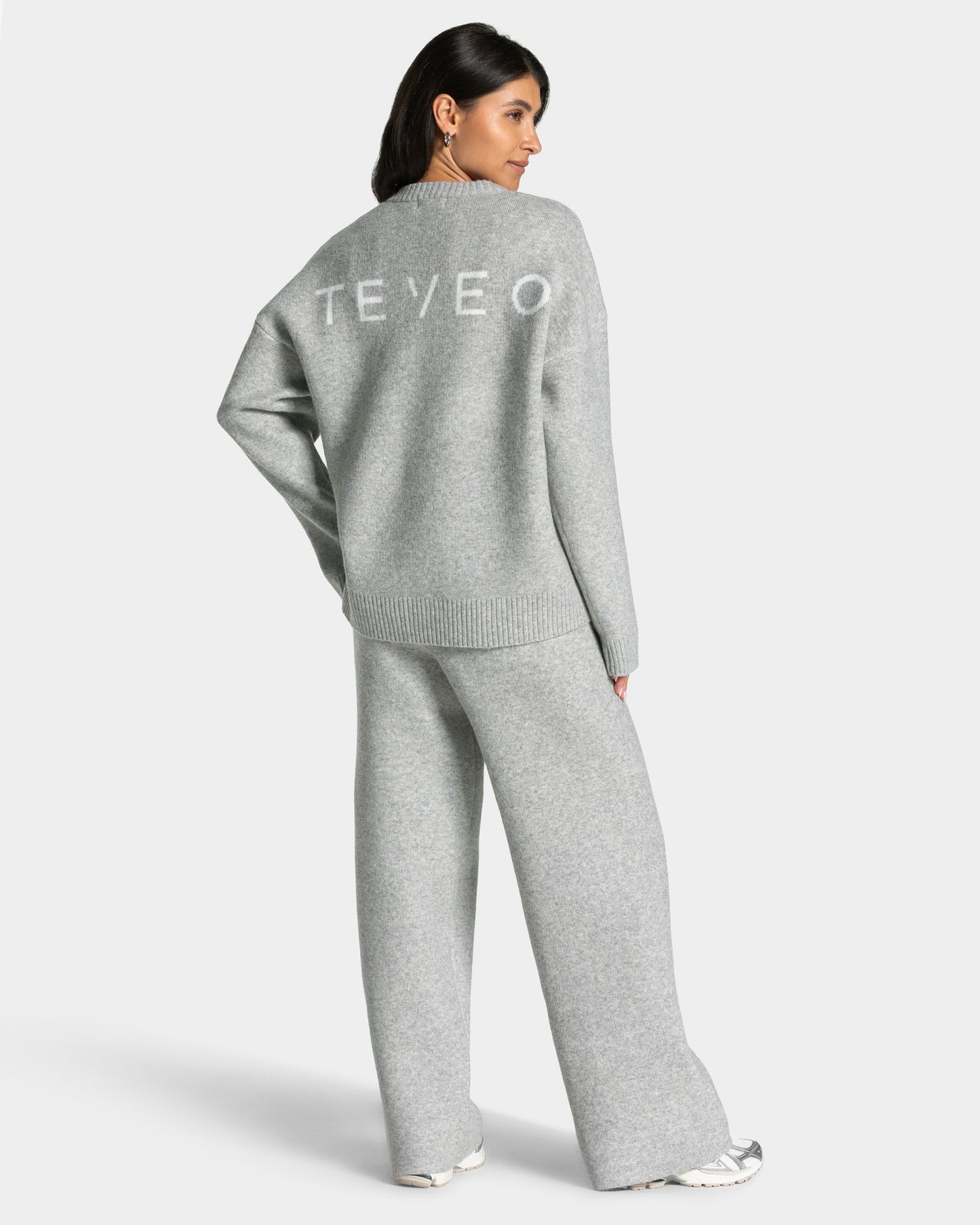 Knit Sweater "Grau Meliert"