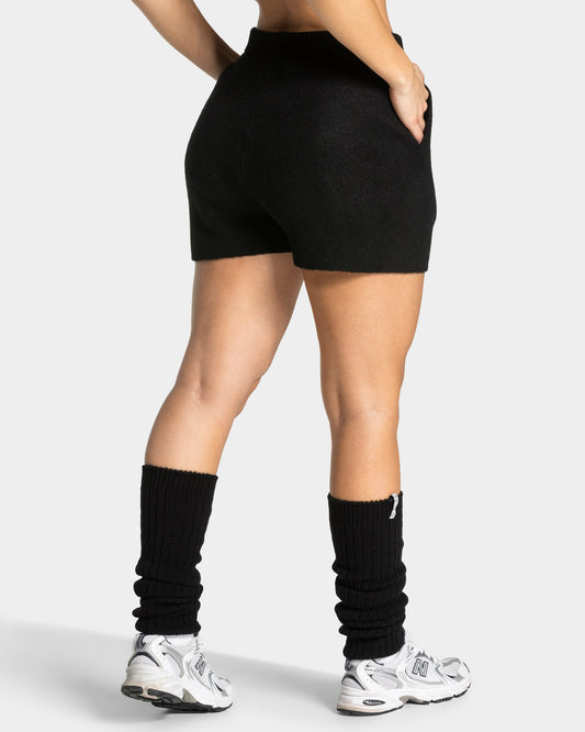 Knit Shorts "Schwarz"