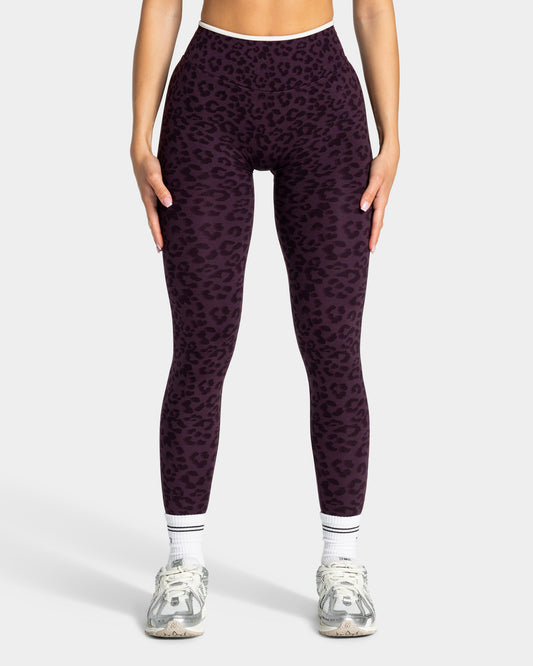 Contrastline Leggings "Leo Blackberry"