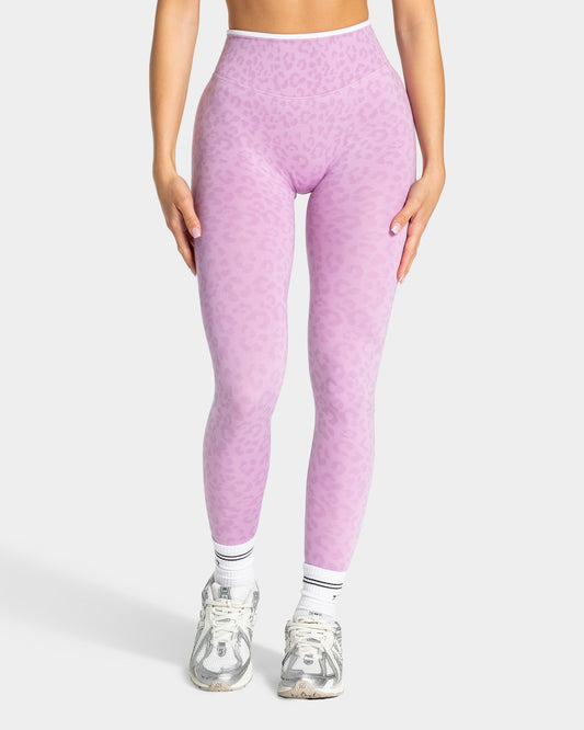 Contrastline Leggings ‘Orchid Leopard Print’