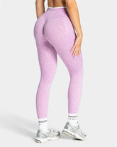 Contrastline Sculpt Scrunch Leggings ‘Orchid Leopard Print’