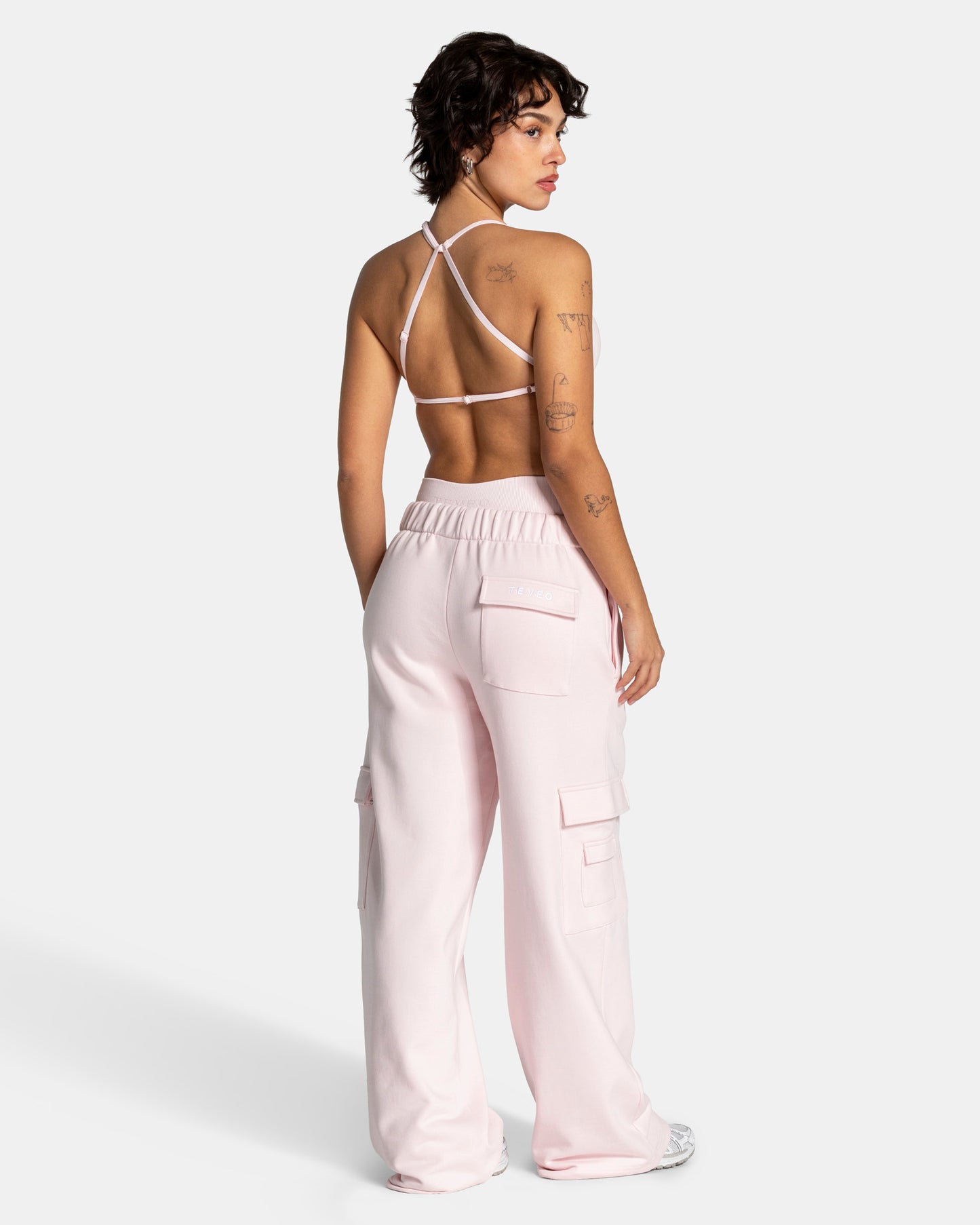 Pantalon de jogging cargo jambe large Lift « Blossom »