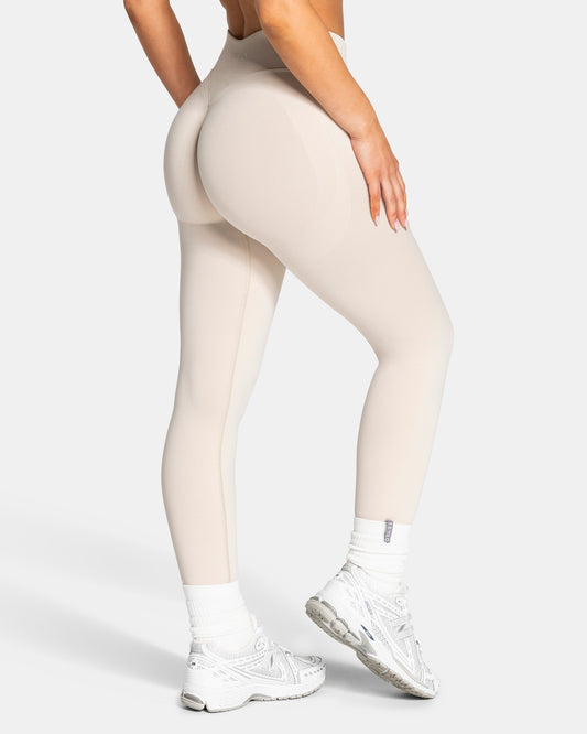 Lift Sculpt Scrunch Leggings "Cream"