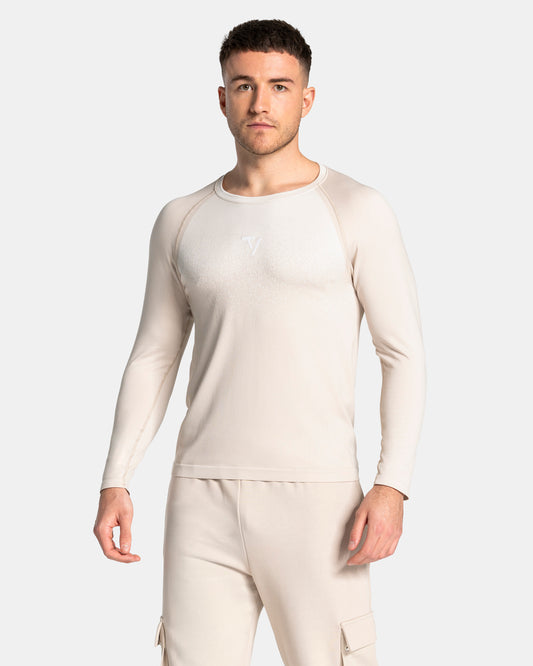 Haut à manches longues sans coutures Lift « Cream »
