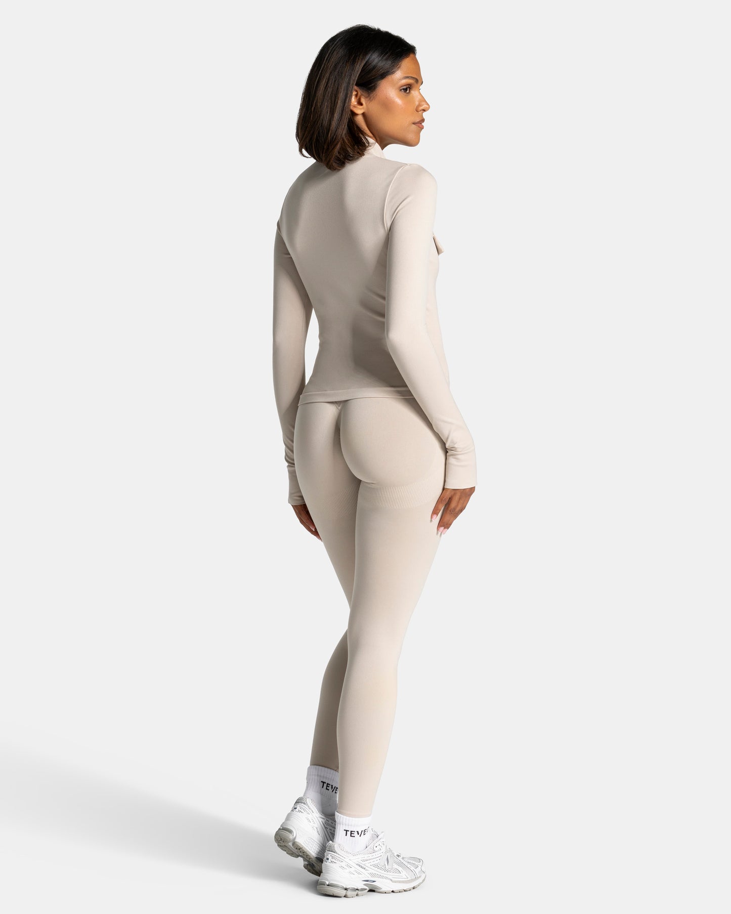 Veste de sport cargo zippée Lift « Cream »