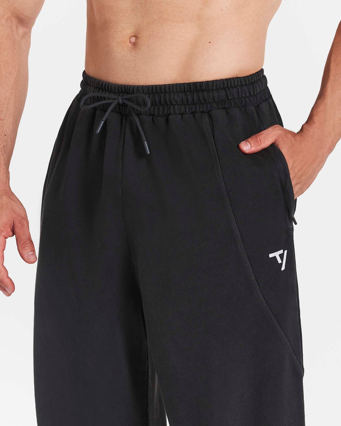 Joggery Legacy Lifting Oversized Straight Leg „Acid czarny”
