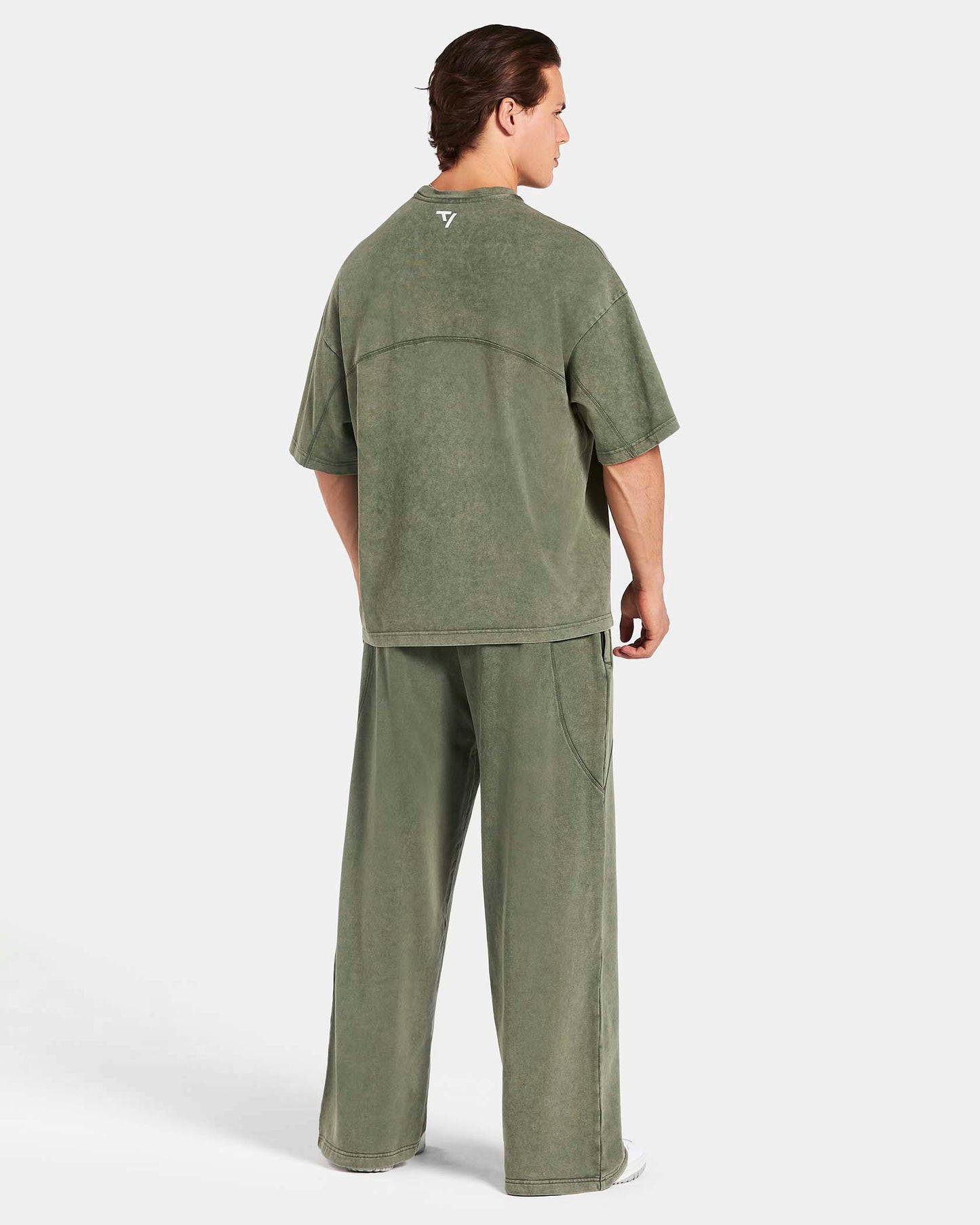 Joggery Legacy Lifting Oversized Straight Leg „Acid khaki”