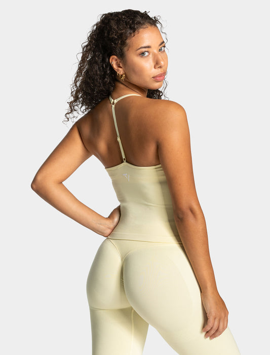 Camiseta de tirantes finos Lift «Butter Yellow»