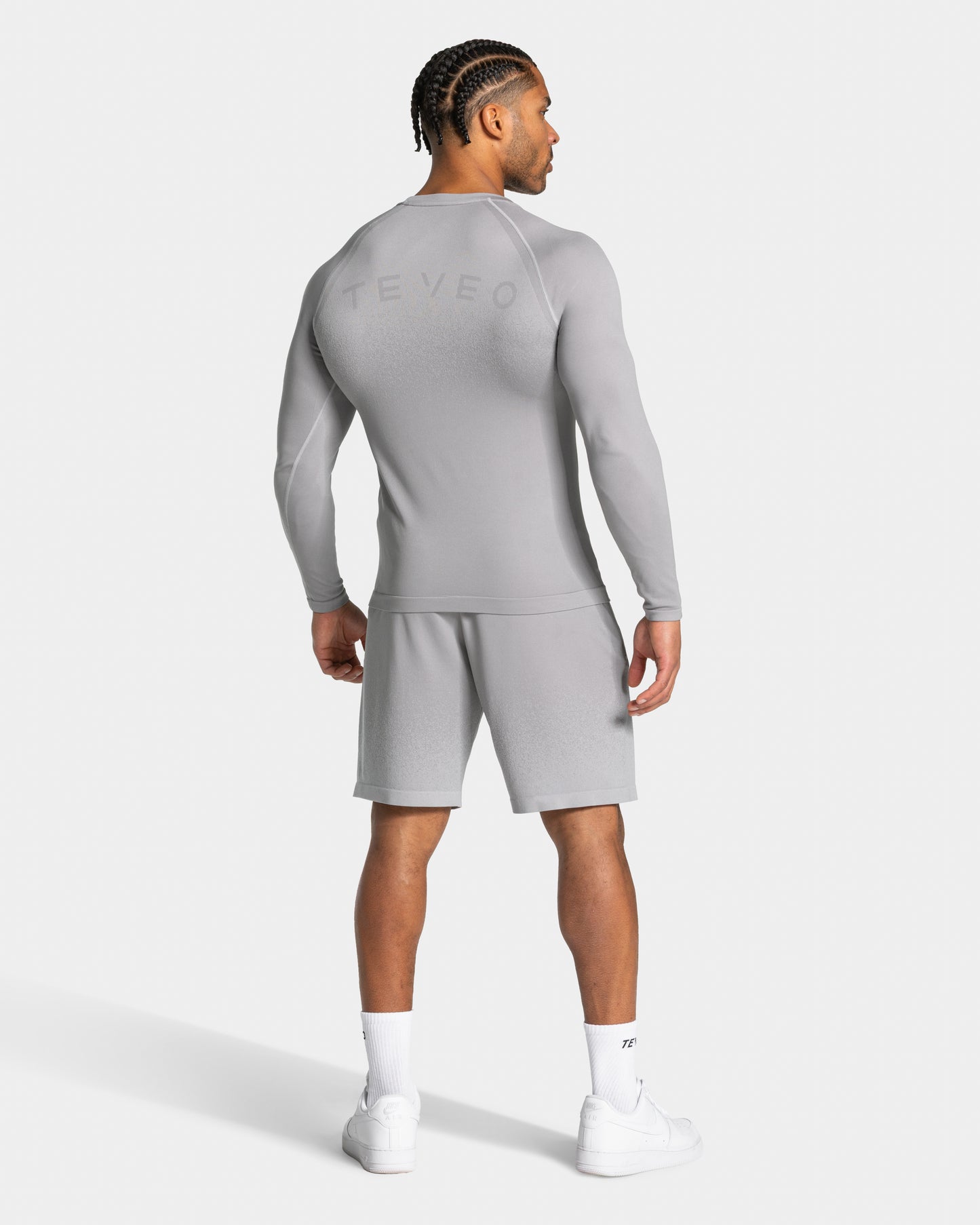 Haut à manches longues Seamless Lift « gris clair »