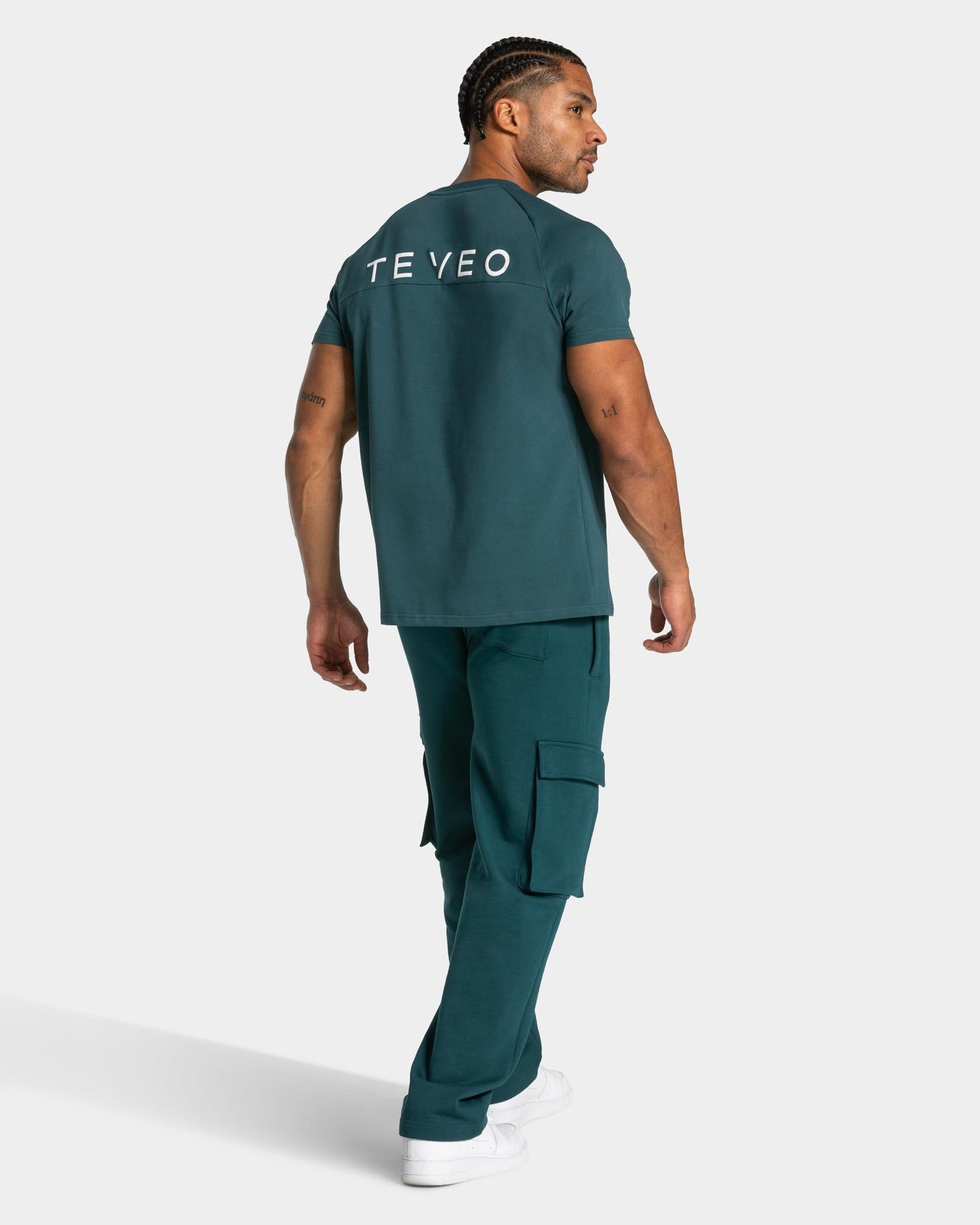 Joggery Lift Wide Leg Cargo „Teal”