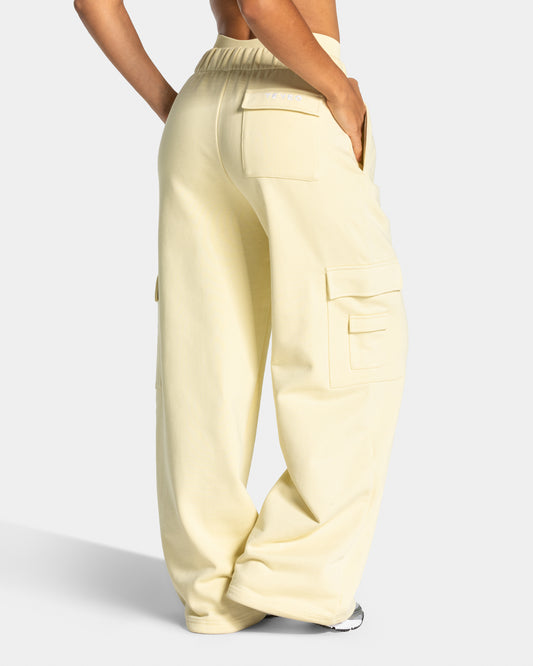 Lift Wide Leg Cargo Joggers ‘Butter Yellow’