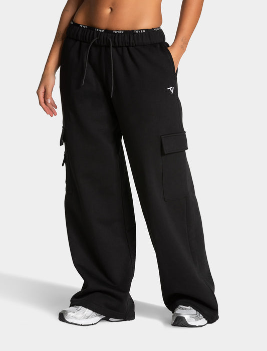 Lift Wide Leg Cargo Joggers ‘Black’