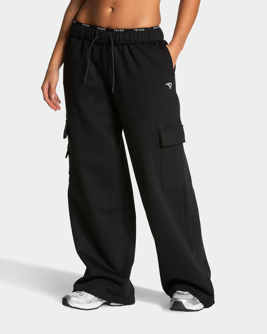 Lift Wide Leg Cargo Joggers ‘Black’