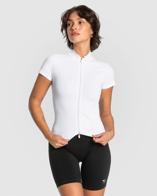 Lift Zip Shortsleeve ‘White’