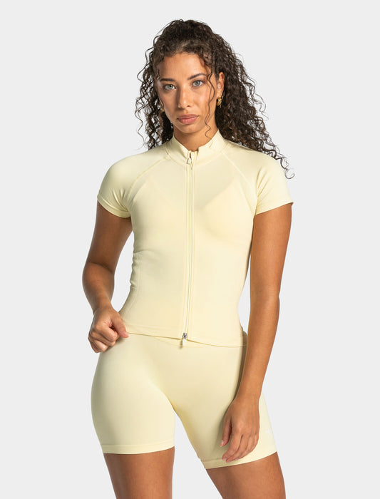 Lift Zip Shortsleeve ‘Butter Yellow’