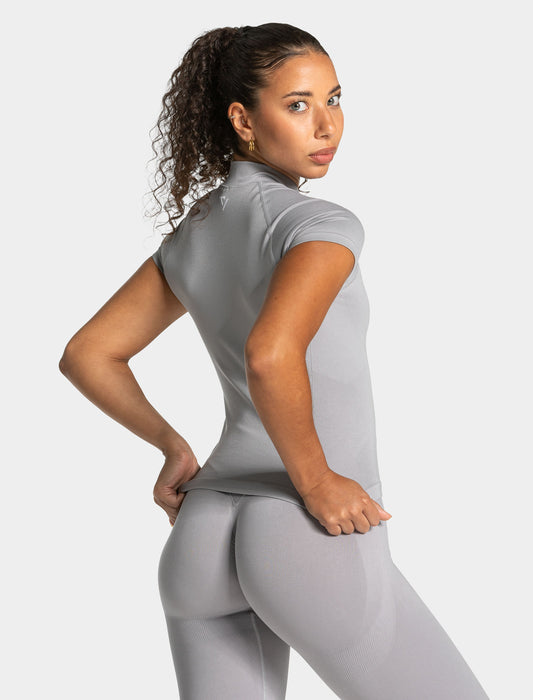 Lift Zip Shortsleeve ‘Light Grey’