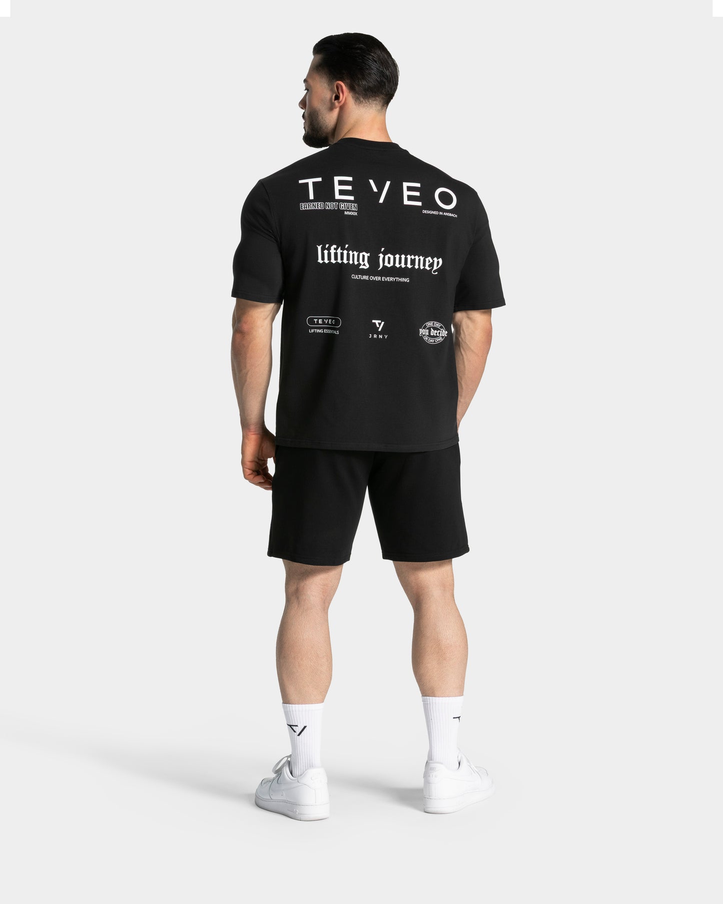 T-shirt oversize Lifting Club « noir »