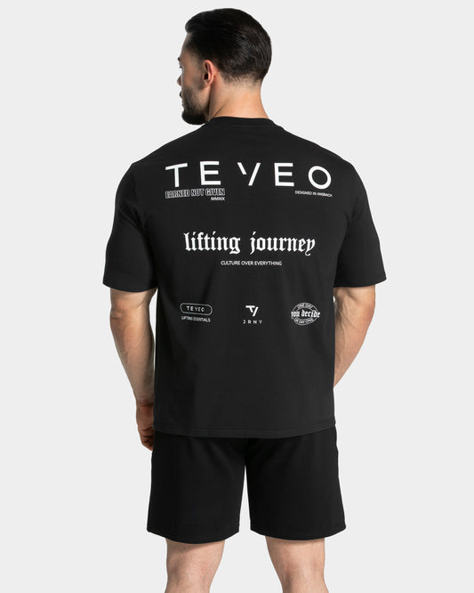 T-shirt oversize Lifting Club "Nero"