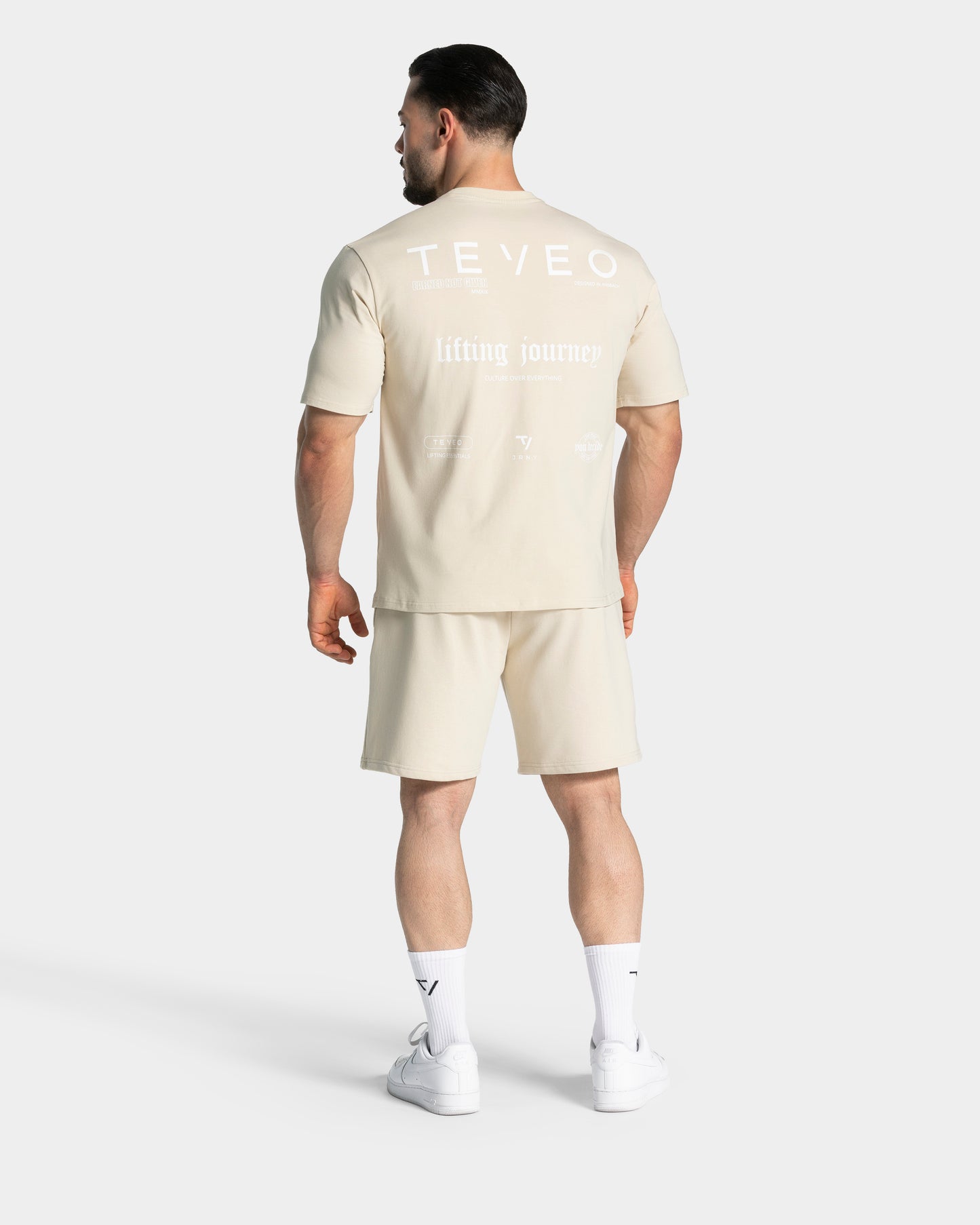 T-shirt oversize Lifting Club « Cream »