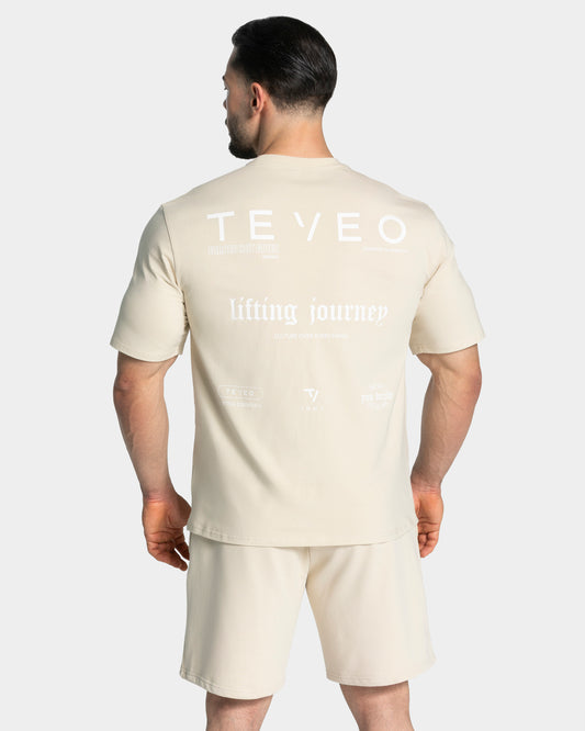 T-shirt oversize Lifting Club "Crema"