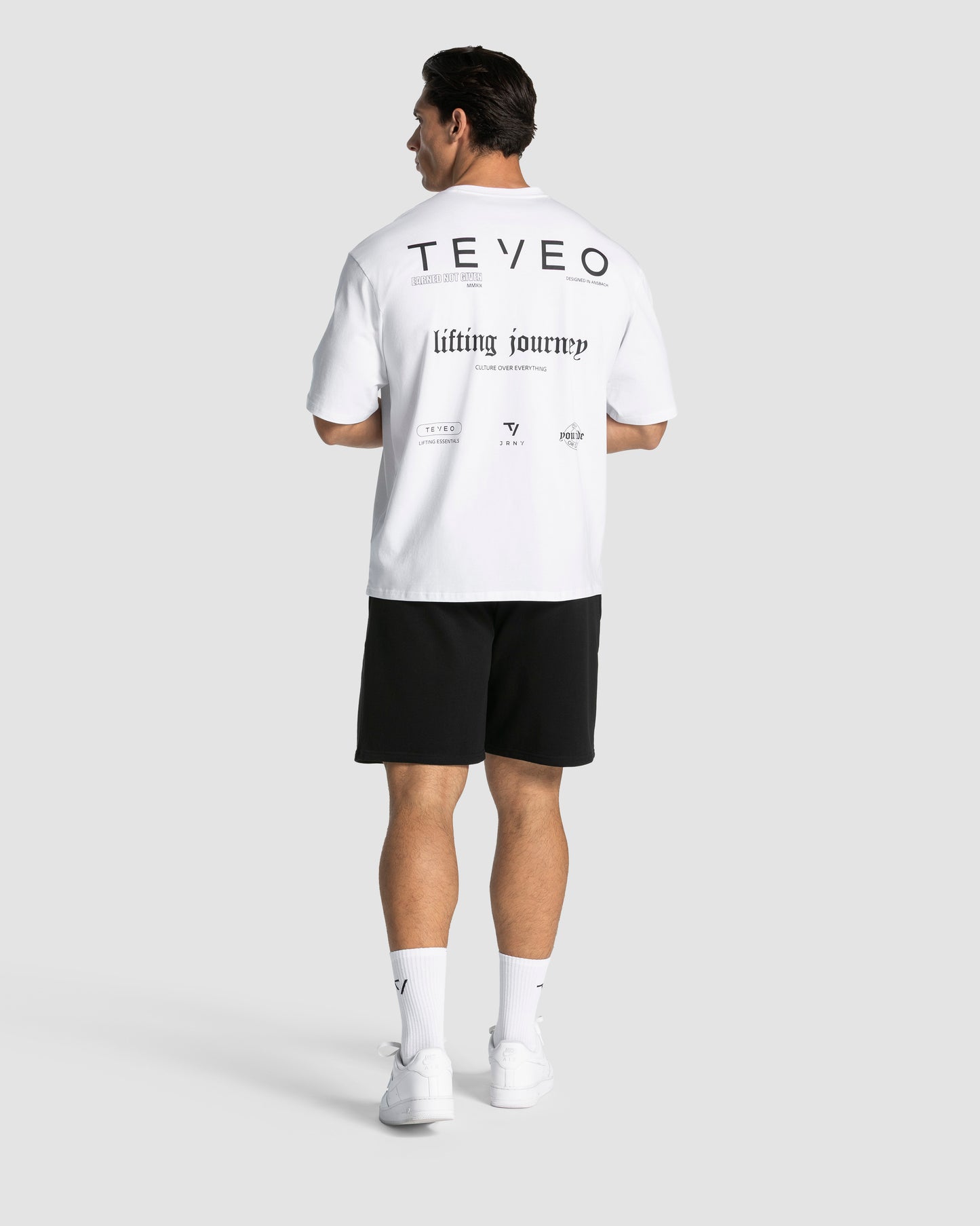 T-shirt oversize Lifting Club « blanc »