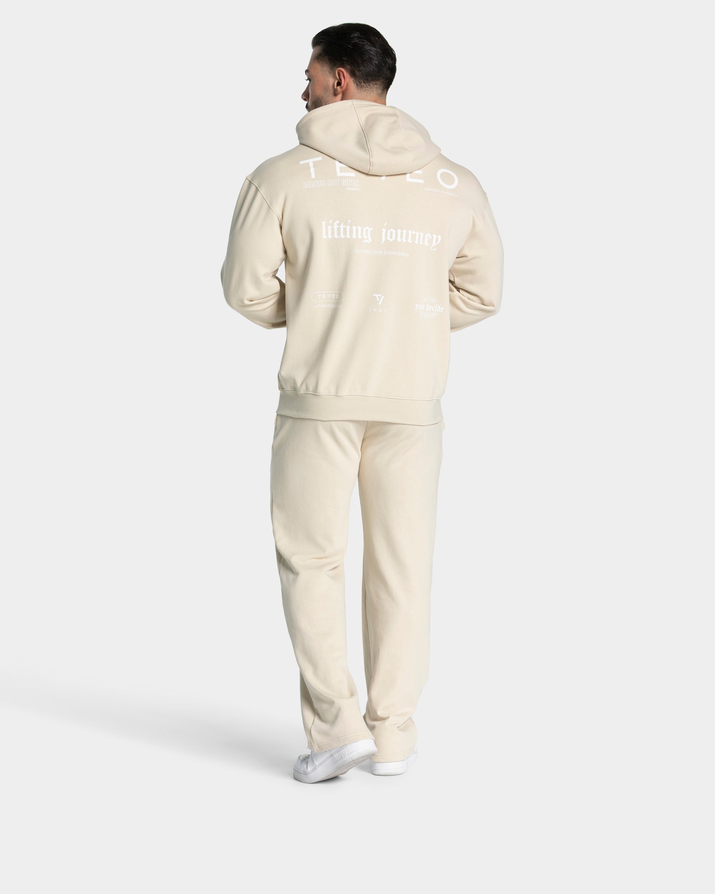 Lifting Journey Straight Leg Joggers ‘Cream’