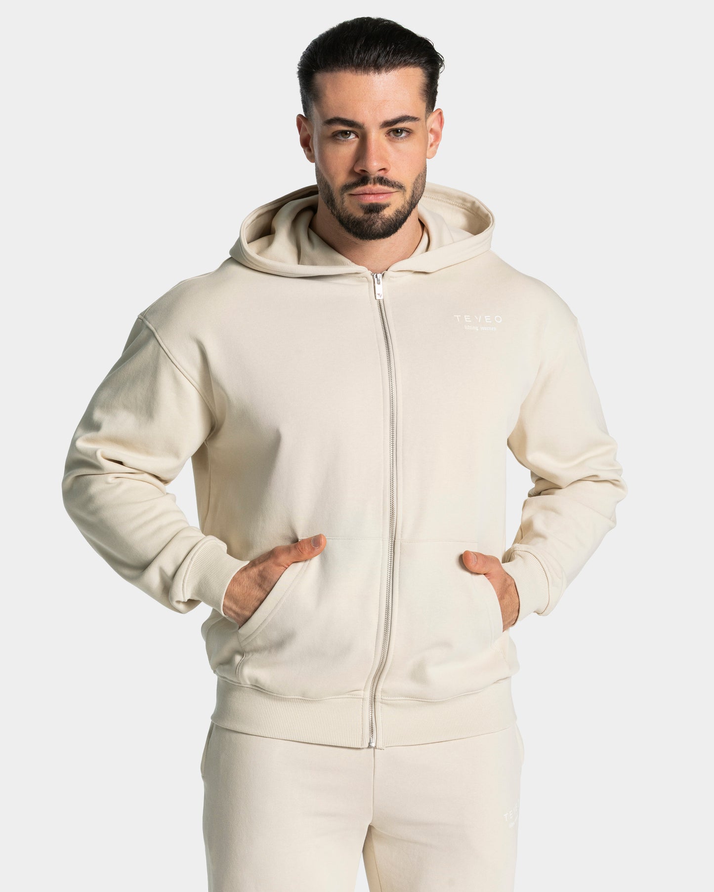 Lifting Club Zip Hoodie "Cream"
