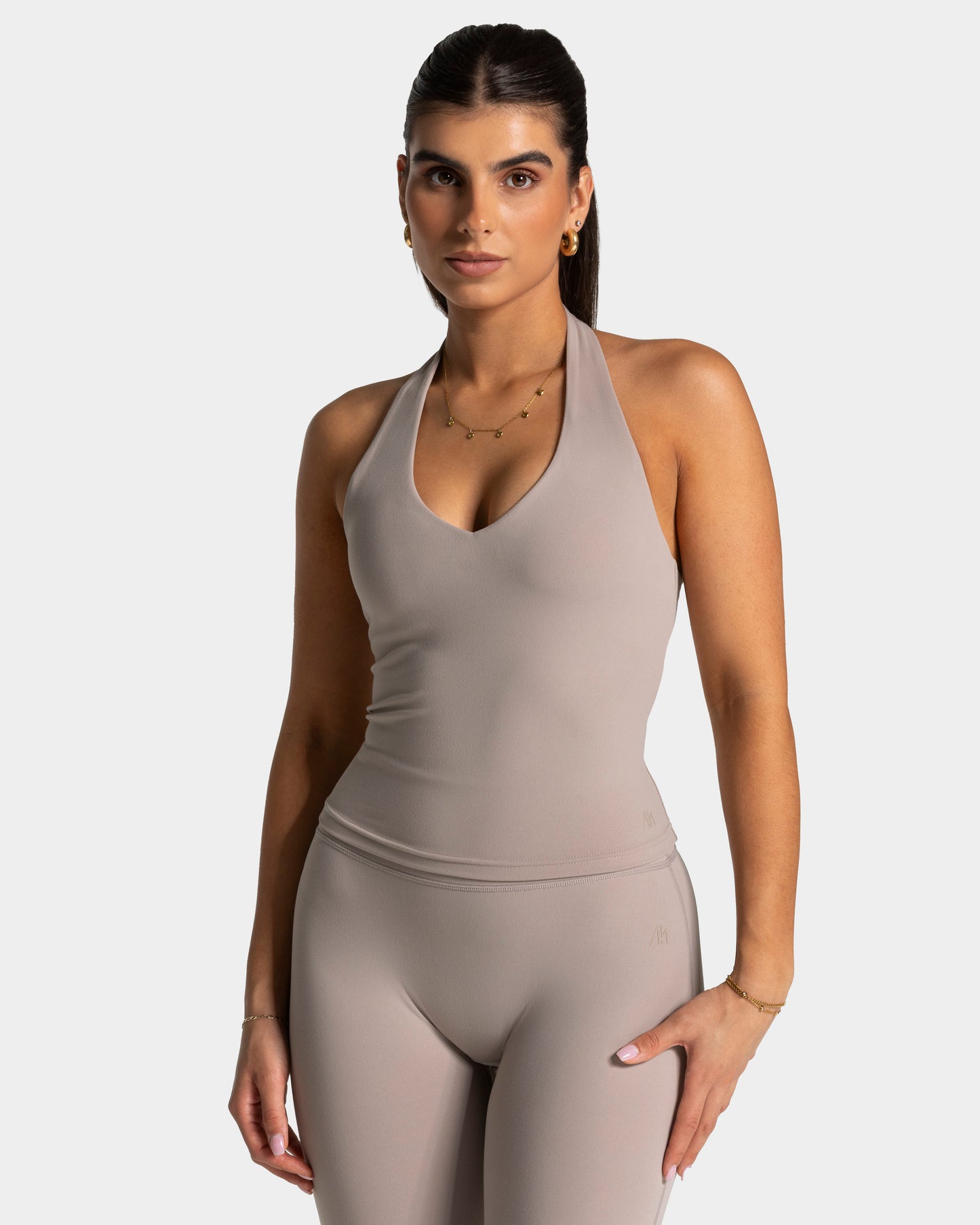 Luxmotion Halterneck Top ‘Stone’
