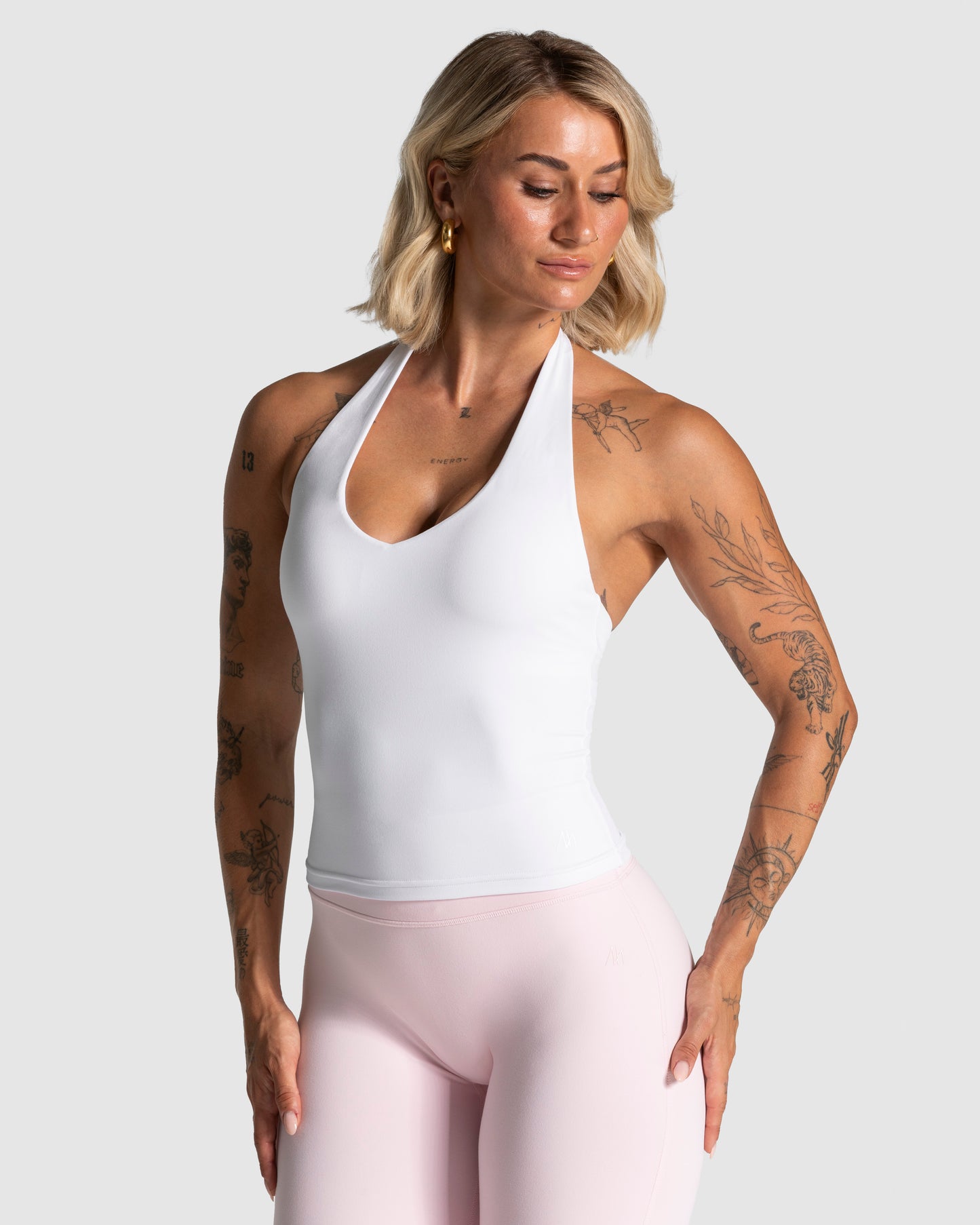Luxmotion Halterneck Top ‘White’