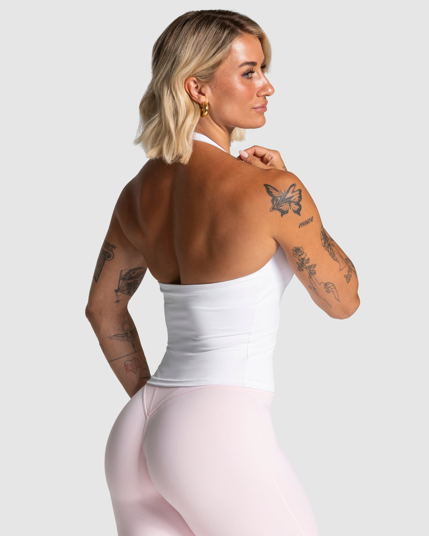 Luxmotion Halterneck Top ‘White’