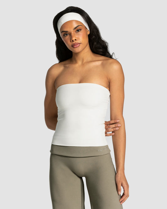 Top Long Mellow Bandeau “Off White"