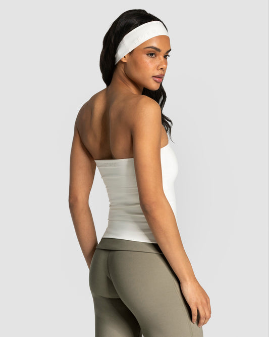 Top Long Mellow Bandeau “Off White"