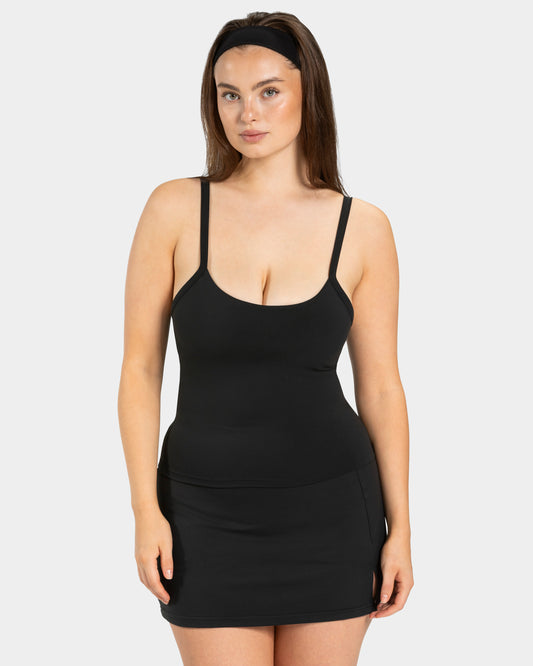 Camiseta de tirantes finos Mellow «negro»