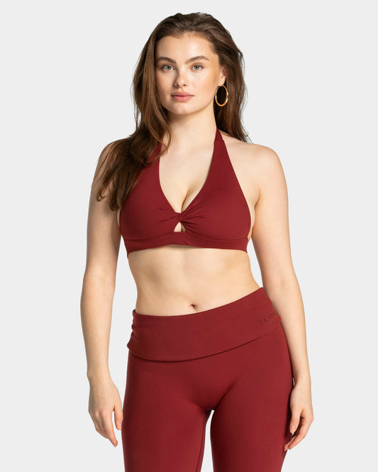Mellow Twisted Triangle Bra ‘Burgundy’