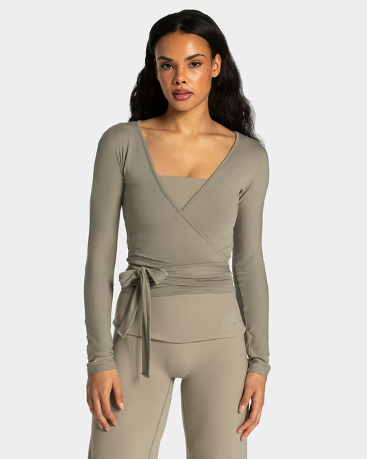 Koszulka z długim rękawem Mellow Wrapped „Khaki”