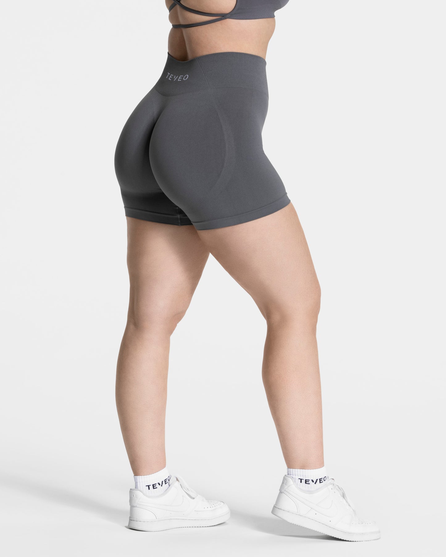 Pure Covert Scrunch Shorts ‘Graphite’