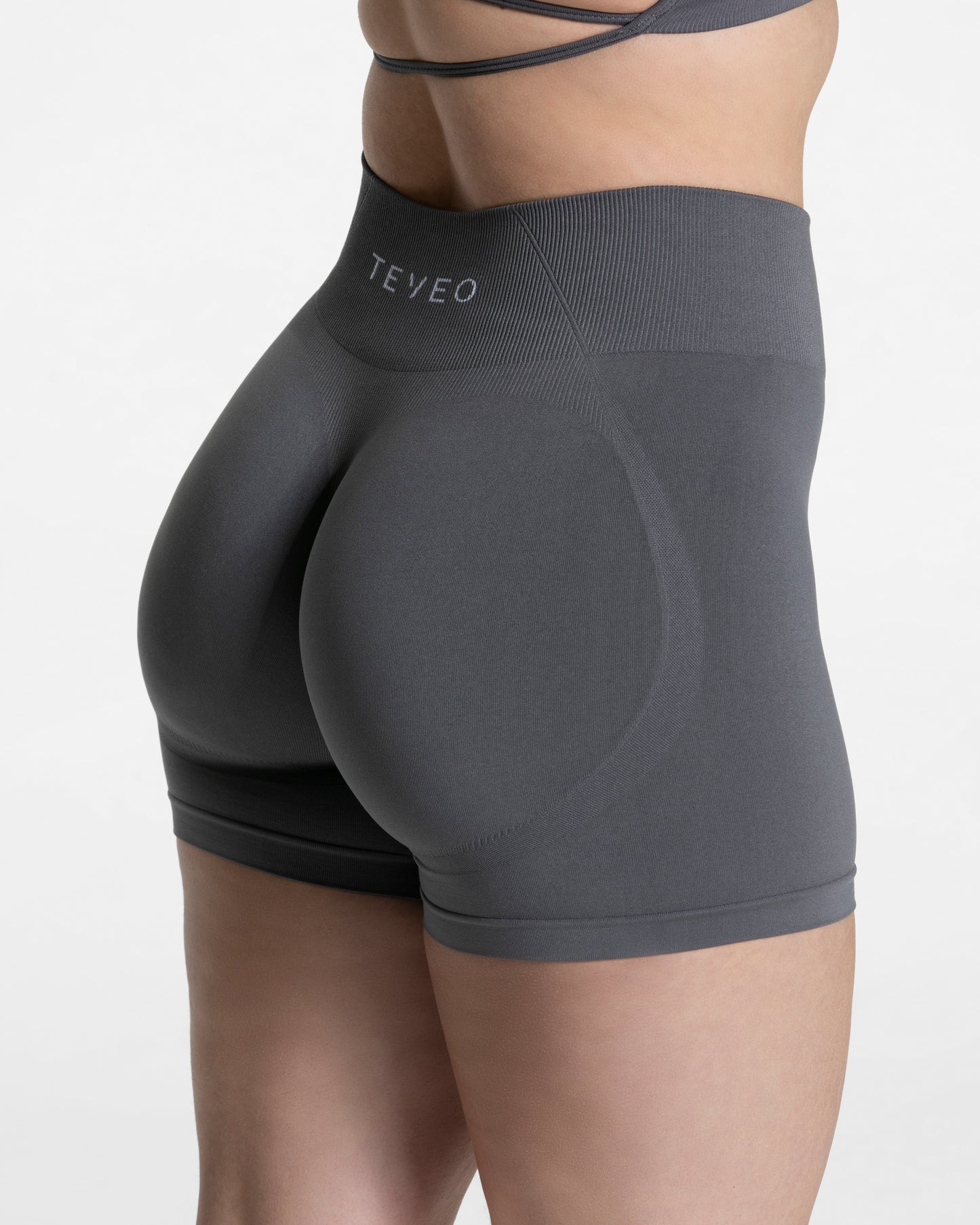 Pure Covert Scrunch Shorts ‘Graphite’